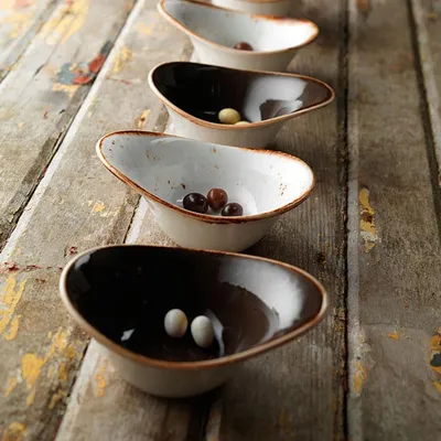 Салатник «Крафт» фарфор 450мл ,H=75,L=180,B=140мм серый, изображение 5