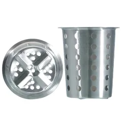 Container for cutlery  stainless steel  D=11.5, H=13.2cm