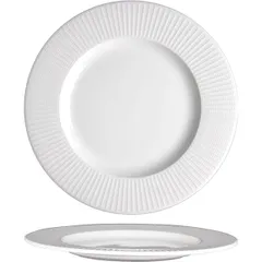 Plate “Willow” pie porcelain D=15.8cm white