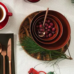 Салатник «Террес де Ревес» керамика 450мл D=137,H=60мм коричнев., изображение 3