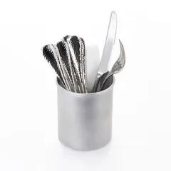 Подставка для столовых приборов «Арго» алюмин. D=10,H=12см серебрист., изображение 2