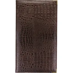 Wine list folder “Crocodile” leatherette ,L=33,B=19cm brown.