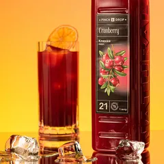 Пюре «Клюква» фруктовое Pinch&Drop пластик 1л D=7,H=26см, изображение 2