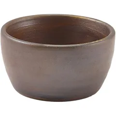 Соусник «Рустик коппер» фарфор 70мл D=67,H=36мм коричнев.,красный