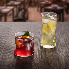 Олд фэшн (стакан) «Аморф» стекло 340мл D=84,5,H=86мм прозр., изображение 3