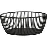 Корзина для фруктов «Сварт» овальная металл ,H=8,L=20,B=15см черный