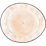 Тарелка «Пастораль» мелкая фарфор ,H=20,L=228,B=195мм оранжев.