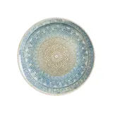 Тарелка «Ривус» фарфор D=15см голуб.,бежев.