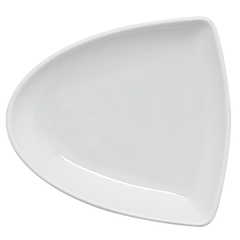 Plate “Enjoy” triangular  porcelain , L=23.1, B=21.4 cm  white