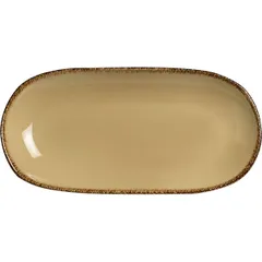 Dish “Terramesa Vit” oval  porcelain , H=20, L=255, B=130mm  beige.