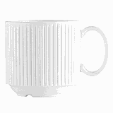 Чашка кофейная «Жансан» фарфор 100мл D=60,H=60,L=82мм белый