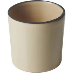 Glass for hot drinks “Karakter” ceramics 220ml D=8,H=8cm beige,brown.