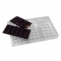 Mold for chocolate “Bar”[3pcs] plastic ,H=10,L=150,B=68mm