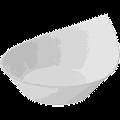 Salad bowl “Kunstwerk”  porcelain  0.7 l  D=240, H=46, L=230, B=190mm  white