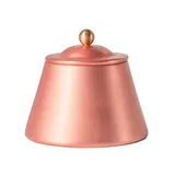 Сахарница «Купер» с крышкой, с лужением внутри медь 250мл D=60,H=85мм роз. золото