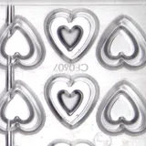 Форма для шоколада «Сердце»[24шт] пластик ,H=20,L=275/30,B=28мм