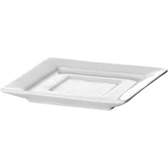 Блюдце «Кунстверк» квадратное фарфор ,L=10,2,B=10,2см белый, изображение 2