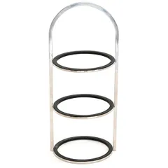 Этажерка 3 яруса на 3 емкости сталь нерж. ,H=55,3,L=24,2,B=21,8см металлич.