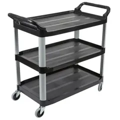 Serving trolley “Rubbermaid X-tra” 3 tiers  polyethylene , H=96, L=103.2, B=50.8 cm  white