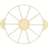 Делитель для торта на 10 кусков полипроп. D=265,H=25,L=325,B=265мм желт.