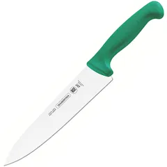 Нож поварской «Профешионал Мастер» сталь нерж.,пластик ,L=34/20см зелен.