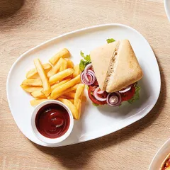 Блюдо «Эволюшнс Уайт» прямоугольное стекло ,L=34,B=24см белый, изображение 2