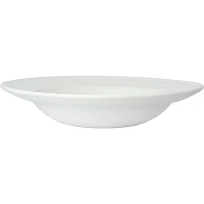 Тарелка для пасты «Бид» фарфор D=24см белый, изображение 2