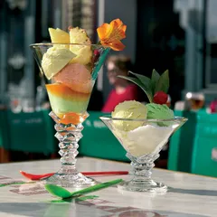 Креманка «Пальмир» стекло 210мл D=123/70,H=113,L=25мм прозр., изображение 2