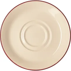 Блюдце «Кларет» фарфор D=160,H=18мм бежев.,бордо
