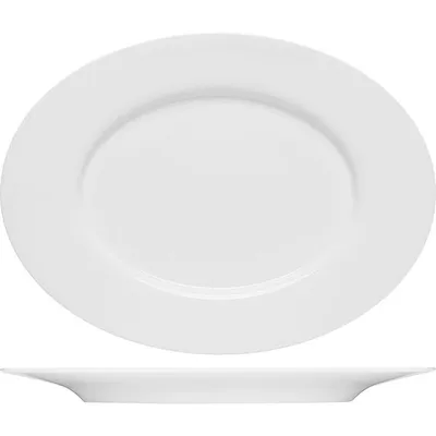 Блюдо «Пьюрити» овальное эко-кост. фарф. ,L=24см белый, Длина (мм): 240