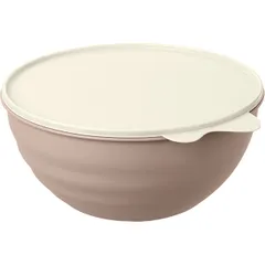 Миска с крышкой полипроп. 2,8л D=22,3,H=10,5см бежев.