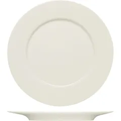 Тарелка «Пьюрити» мелкая эко-кост. фарф. D=22,H=2см белый