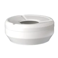 Ashtray plastic D=10,H=4cm white