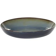 Deep dish ceramics D=235,H=45mm gray,blue