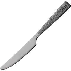 Forged table knife “Palace Martellato Treasure Gray”  stainless steel  silver.