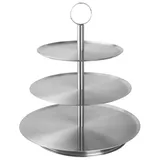 3-tier shelf for dessert “Prootel” d=21/26/31cm  stainless steel , H=36cm  metal.