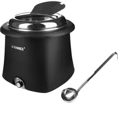 Food warmer tureen (stainless steel lid) 220V  420W stainless steel, polyprop. 10l black