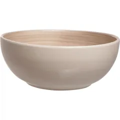 Salad bowl “Turbolino”  ceramics  2.6 l  D=250, H=95mm  beige, brown.