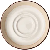 Блюдце «Чино» фарфор D=115,H=17мм белый,бежев.