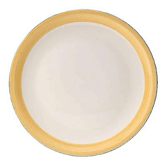 “Rio Yellow” pizza dish  porcelain  D=310, H=15mm  white, yellow.