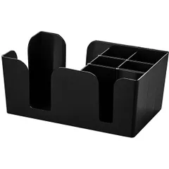 Bar stand (5 compartments)  plastic , H=11, L=24, B=14.5 cm  black