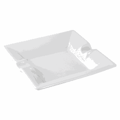 Пепельница «Кунстверк» квадратная фарфор ,H=24,L=128,B=128мм белый