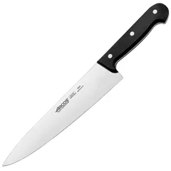Нож поварской «Универсал» сталь нерж.,полиоксиметилен ,L=385/250,B=53мм черный,металлич.