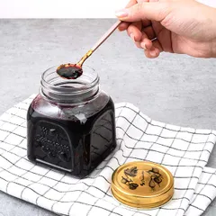 Банка «Хоммэйд» квадратная с крышкой стекло,металл 0,5л ,H=113,L=67,B=67мм прозр., изображение 3