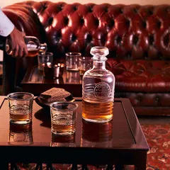 Штоф «Оффисина 1825» с крышкой стекло 1л D=10,5,H=23,7см прозр., изображение 4