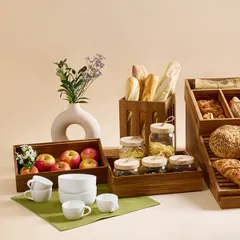 Ящик для подачи для багета дуб ,H=25,L=20,B=20см, изображение 2