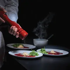 Мельница для соли «Париж» лак дерево D=67,H=300мм красный, изображение 2