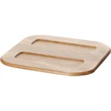 Тарелка «Тэйст» квадратная дерево ,L=30,B=30см тем.корич.