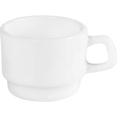 Чашка кофейная «Ресторан» стекло 80мл D=60,H=50,L=75мм белый, Объем по данным поставщика (мл): 80, изображение 3