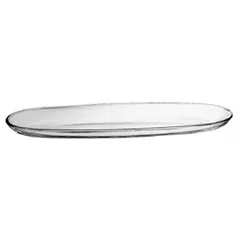 Dish “Fenice” oval  glass , L=410, B=95mm  clear.